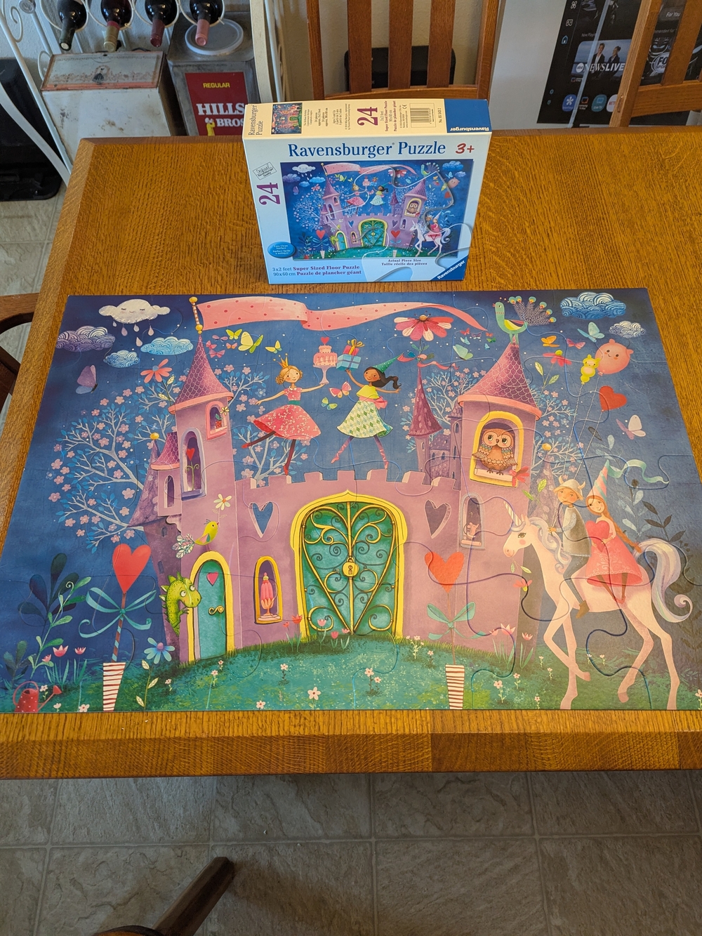 Ravensburger The Brilliant Birthday 24 Piece Fairy Tale Super Sized Floor Puzzle